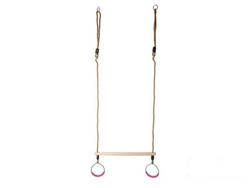 Trapecio de gimnasia con aros redondos