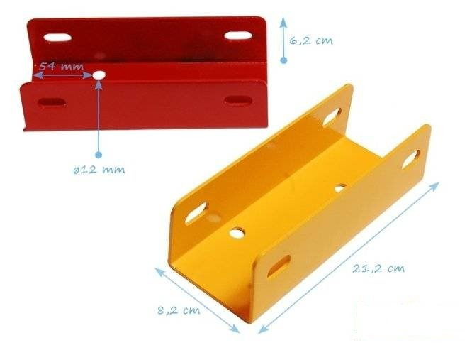 Pieza en C para balancín con muelle