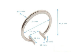 Asa de acero inoxidable para barra de equilibrio Ø240