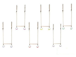 Trapecio de gimnasia con aros redondos