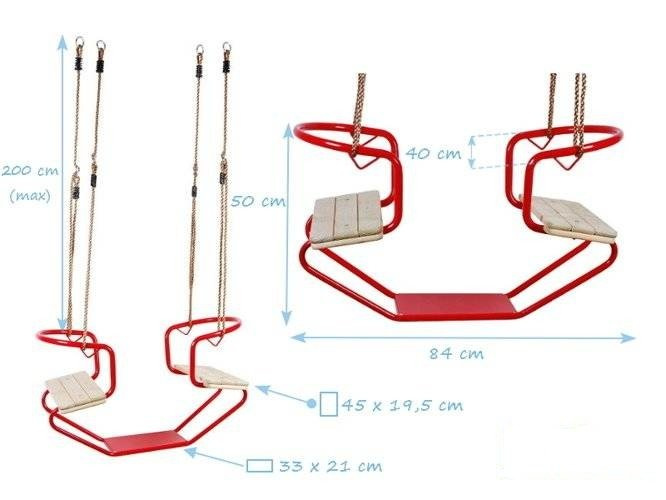 Columpio biplaza PANDA