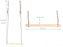 Trapecio de gimnasia de madera