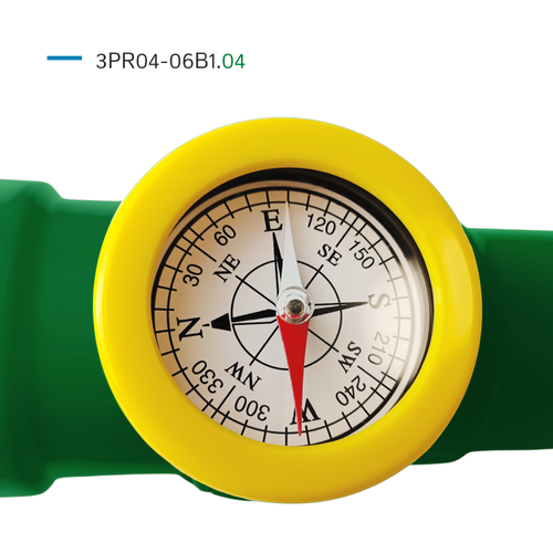 Telescopio con brújula para el parque infantil