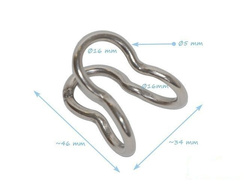 Acoplador transversal para cable reforzado de 16 mm tipo U