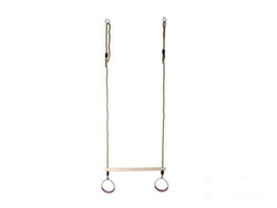 Trapecio de gimnasia con aros redondos