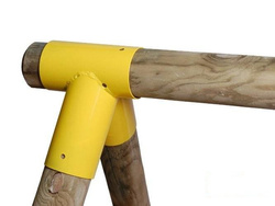 2 x conexión de viga Ø100 mm, 100°