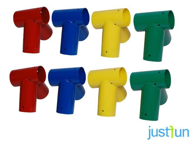 2 x conexión de viga Ø100 mm, 100°