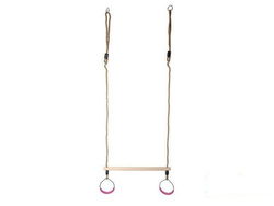 Trapecio de gimnasia con aros redondos