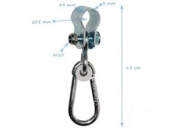 Soporte metálico para viga de Ø25 mm