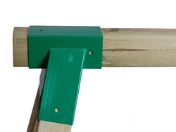 2 x conexión de viga 90x90 mm, 100°