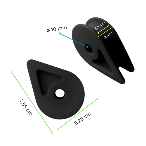 Chavetero con agujero M10