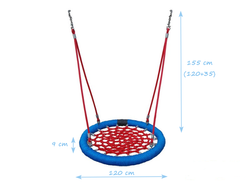 Columpio nido de cigüeña 120 cm para parque infantil público