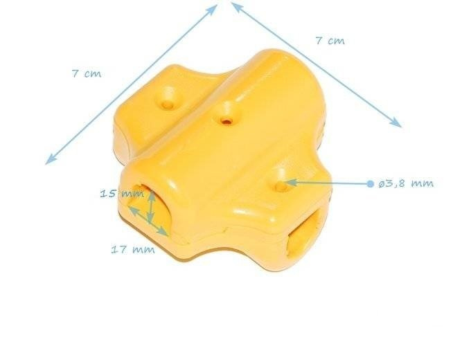 Conector X para cable reforzado ø16 mm