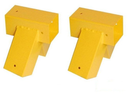 2 x conexión de viga 90x90 mm, 100°