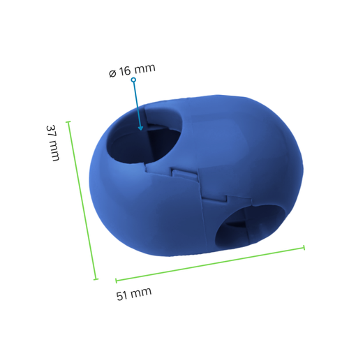 Conector transversal para cuerda de 16 mm