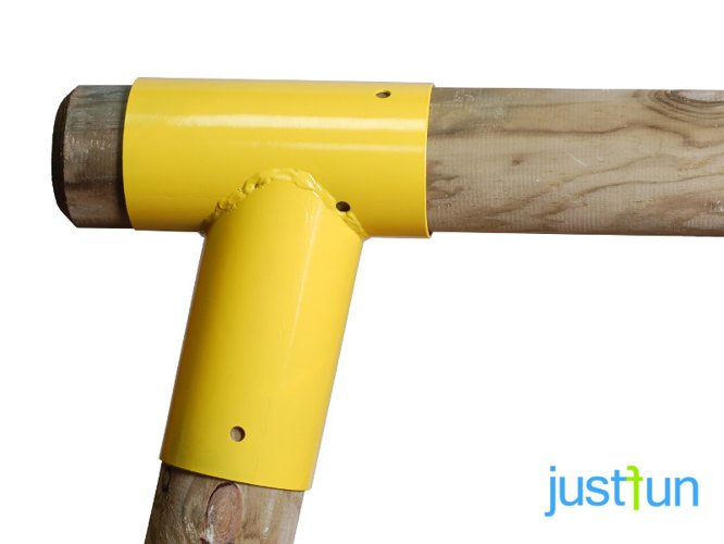 2 x conexión de viga Ø100 mm, 100°