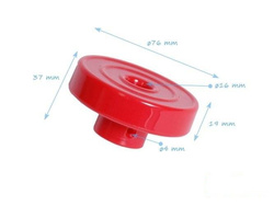 Nudo de plástico para cuerda de 16 mm