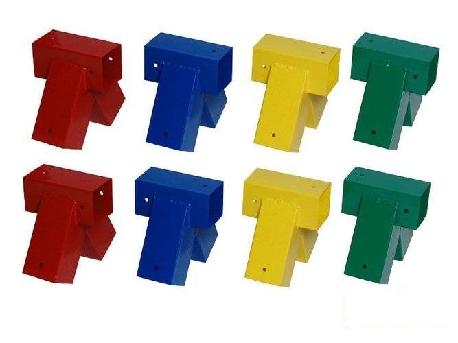 2 x Conector de haz 90x90 mm, 90°