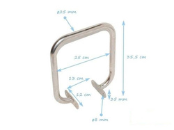 Asa de acero inoxidable para viga de equilibrio 240 x 240