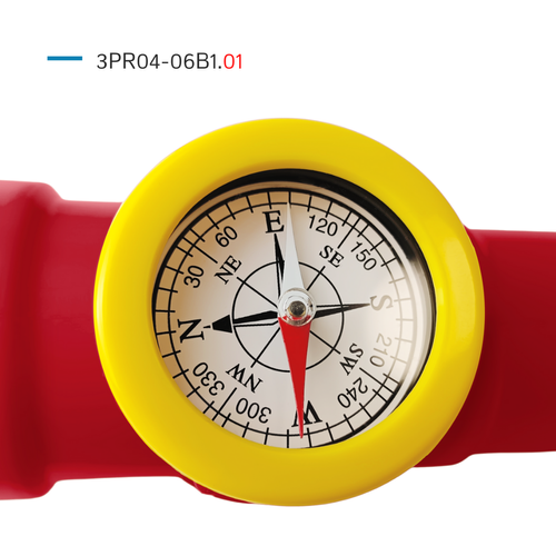 Telescopio con brújula para el parque infantil