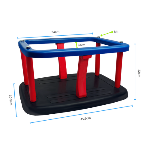 Columpio de cubo para un parque infantil público