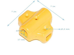 Conector X para cable reforzado ø16 mm