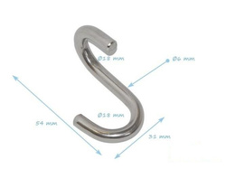 Conector S para cable reforzado de 18 mm