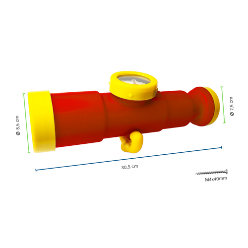 Telescopio con brújula para el parque infantil