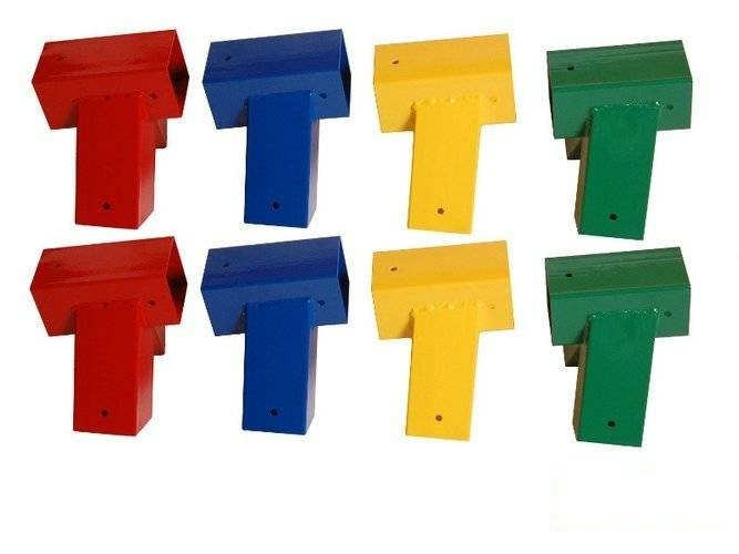 2 x conexión de viga 90x90 mm, 100°