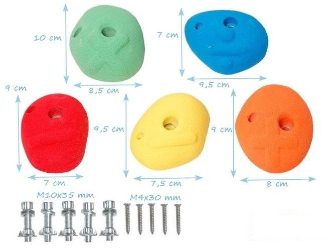 Asideros de escalada para niños MATEMÁTICAS