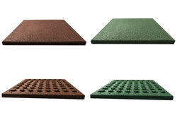 Alfombrilla de goma 500x500x35 mm