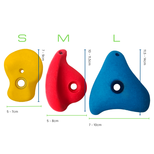 Piedras de escalada S+M+L (15 piezas)