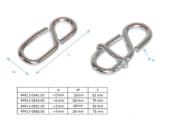 Ajuste de cable de ocho vías con barandilla de 5x60 mm 