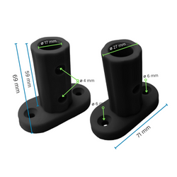 Base para fijar al suelo el cable reforzado ECO de 16 mm