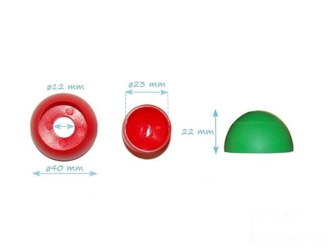 Juego de tapones de rosca M10 para parques infantiles