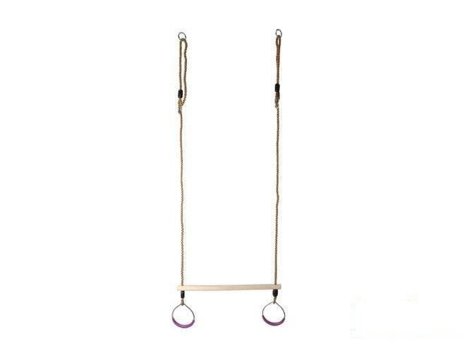 Trapecio de gimnasia con aros redondos