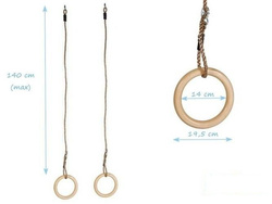 Ruedas de gimnasia de madera