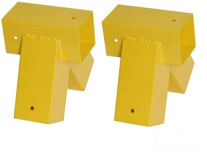 2 x Conector de haz 90x90 mm, 90°