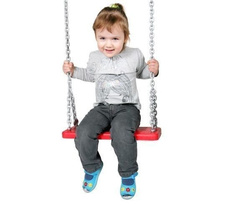 Columpio de caucho + juego de cadenas galvanizadas 5mm - 1,8m