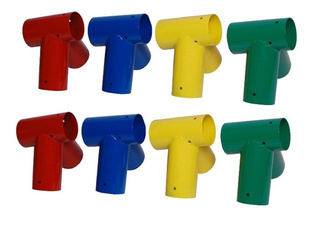 2 x conexión de viga Ø100 mm, 100°