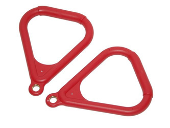 Aros de gimnasia triangulares (sin cuerdas)