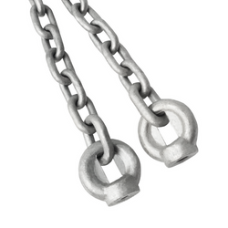 Juego de cadenas galvanizadas 5mm - 1,8m