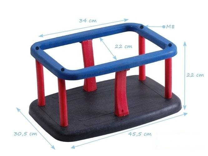 Columpio de cubo para un parque infantil público