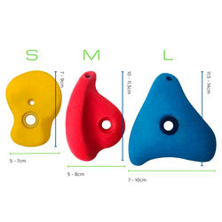 Piedras de escalada S+M+L (15 piezas)