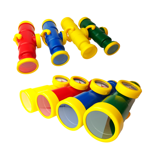 Telescopio con brújula para el parque infantil