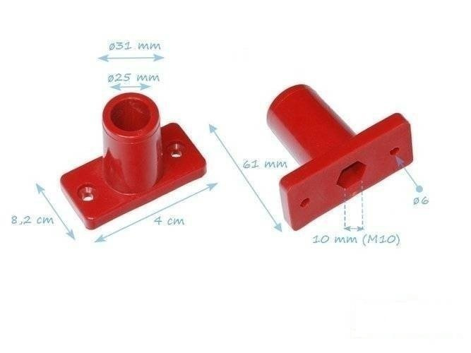 Fijación de alambre 16 mm