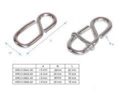 Ajuste de cable de ocho vías con barandilla de 5x60 mm