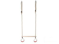 Trapecio de gimnasia con aros redondos