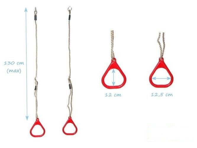 Aros triangulares de plástico para gimnasia