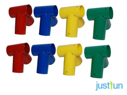 2 x conexión de viga Ø100 mm, 100°